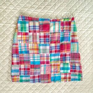 CASTAWAY CLOTHING Madras Plaid Pencil Skirt